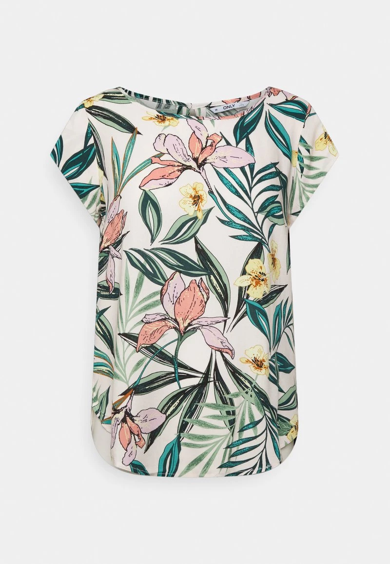 Bester Verkauf 🎉 ONLY Petite Damen ONLNOVA LIFE - T-Shirt Print - Soft Pink 🌞 Summer Tropical ✨