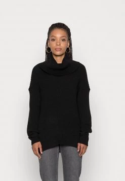 Auslauf 💯 ONLY Petite Damen ONLKATIA COWLNECK - Strickpullover - Black 🎁