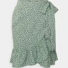 Großhandel 🎉 ONLY Petite Damen ONLOLIVIA 👗 SKIRT - Wickelrock - Chinois Green 👏