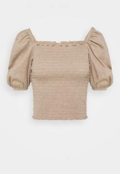 Großhandel 🛒 ONLY Petite Damen ONLNALENA PUFF SMOCK - T-Shirt Print - Almondine 👏