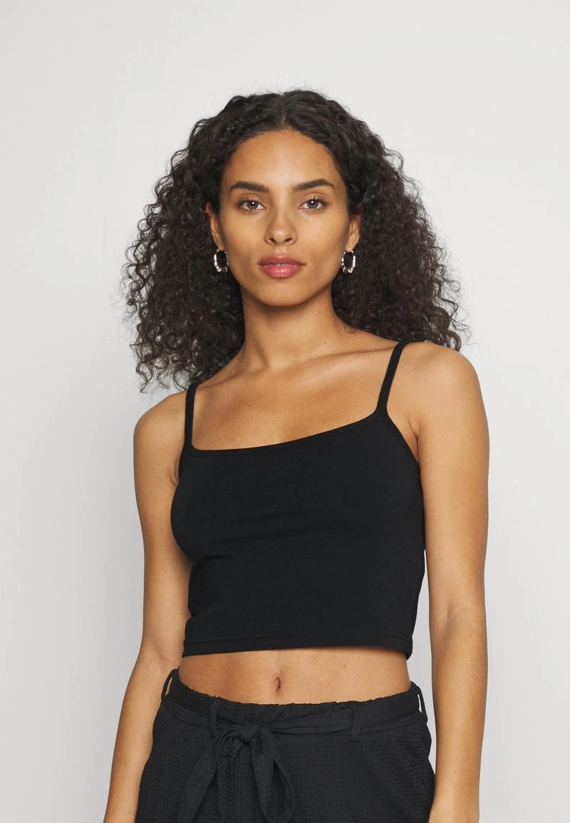 Billig 🎉 ONLY Petite Damen ONLLIVE LOVE SINGLET CROPPED 2 PACK - Top - Black/laurel Wreath 🧨 – Bild 3