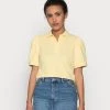 Budget 😍 ONLY Petite Damen ONLJANET LIFE SHORT POLO TOP - T-Shirt Print - Sunshine 🛒