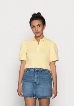 Budget 😍 ONLY Petite Damen ONLJANET LIFE SHORT POLO TOP - T-Shirt Print - Sunshine 🛒