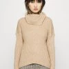 Schlussverkauf 🧨 ONLY Petite Damen ONLKATIA COWLNECK - Strickpullover - Toasted Coconut ✔️