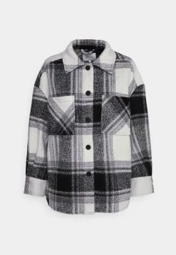 Blitzangebot 😍 ONLY Petite Damen ONLLOU CHECK SHACKET - Leichte Jacke - Cloud Dancer 👍