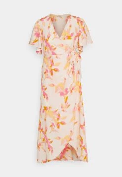 Bestes Angebot ✨ ONLY Petite ELEANOR WRAP 👗 DRESS - Freizeitkleid - Silver Peony /blurry Leafs | Damen ✔️