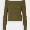 Neu 👏 ONLY Petite Damen ONLVILDA LIFE OFFS PETIT - Strickpullover - Kalamata 🧨
