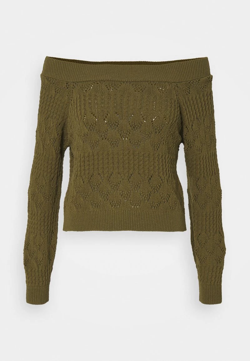 Neu 👏 ONLY Petite Damen ONLVILDA LIFE OFFS PETIT - Strickpullover - Kalamata 🧨