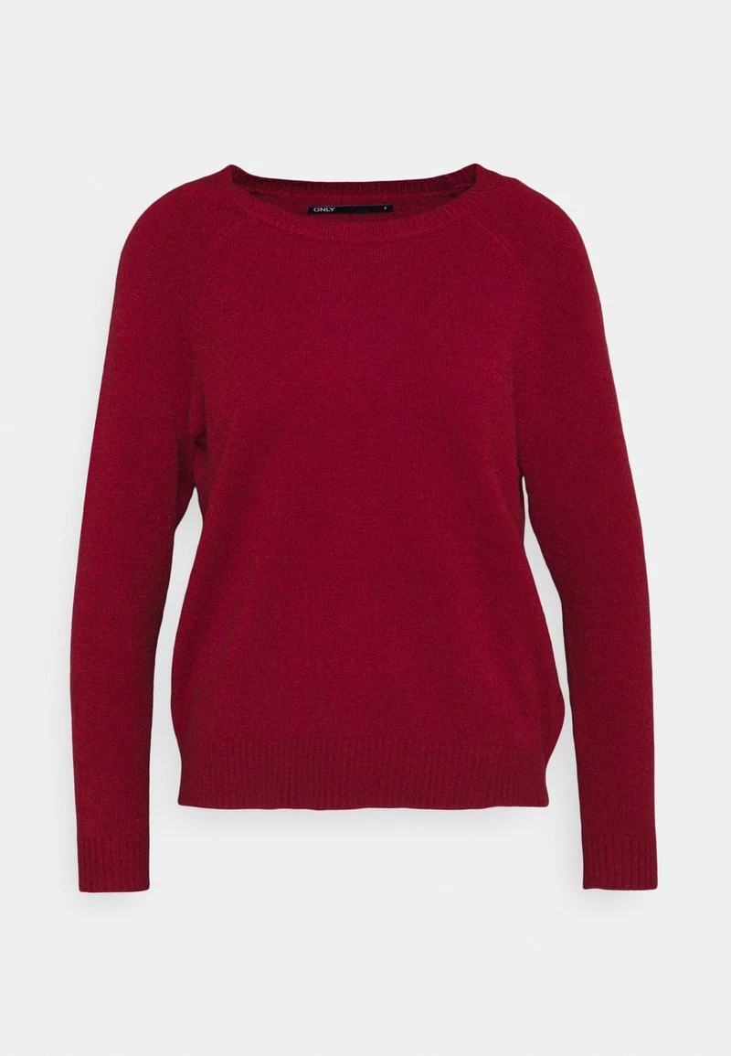 Bestpreis 🎉 ONLY Petite Damen ONLLESLY KINGS - Strickpullover - Merlot Melange ⌛ – Bild 5
