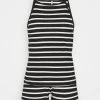 Neu ❤️ ONLY Petite Damen ONLMAY LIFE STRIPE SET - Top - Black/cloud Dancer 😉