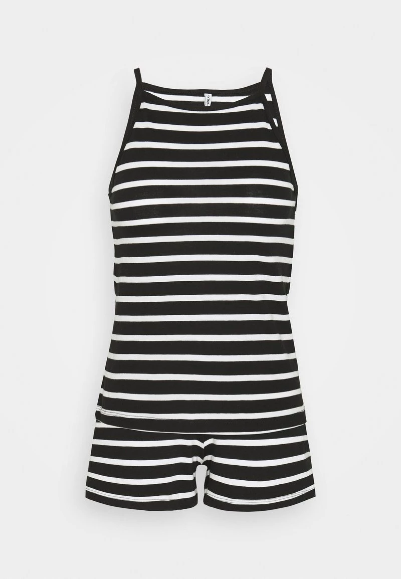 Neu ❤️ ONLY Petite Damen ONLMAY LIFE STRIPE SET - Top - Black/cloud Dancer 😉