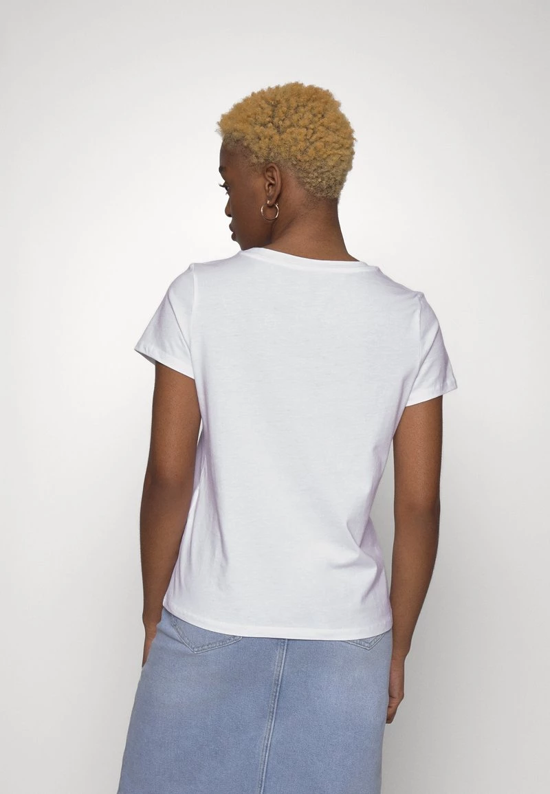 Bestpreis 🔥 ONLY Petite Damen ONLMICKEY SPLIT FACE - T-Shirt Print - White ❤️ – Bild 3