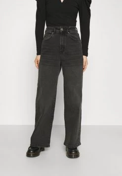 Coupon 💯 ONLY Petite ONLINC HOPEEX HI WIDE LEG REAPET - 👖 Jeans Relaxed Fit - Black Denim | Damen 🥰
