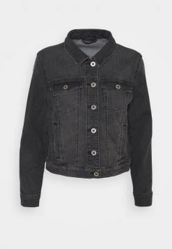 Brandneu 🔥 ONLY Petite Damen ONLDINA JACKET PETITE - 👖 Jeansjacke - Black ⭐