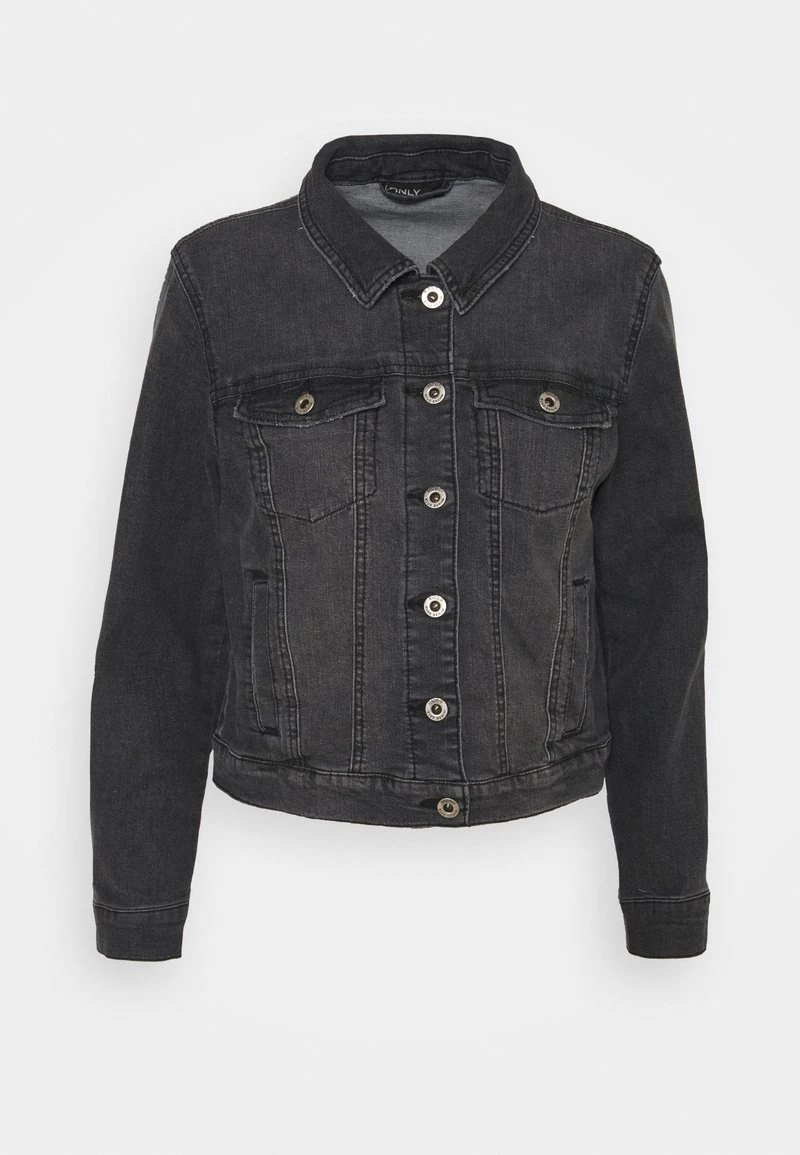 Brandneu 🔥 ONLY Petite Damen ONLDINA JACKET PETITE - 👖 Jeansjacke - Black ⭐