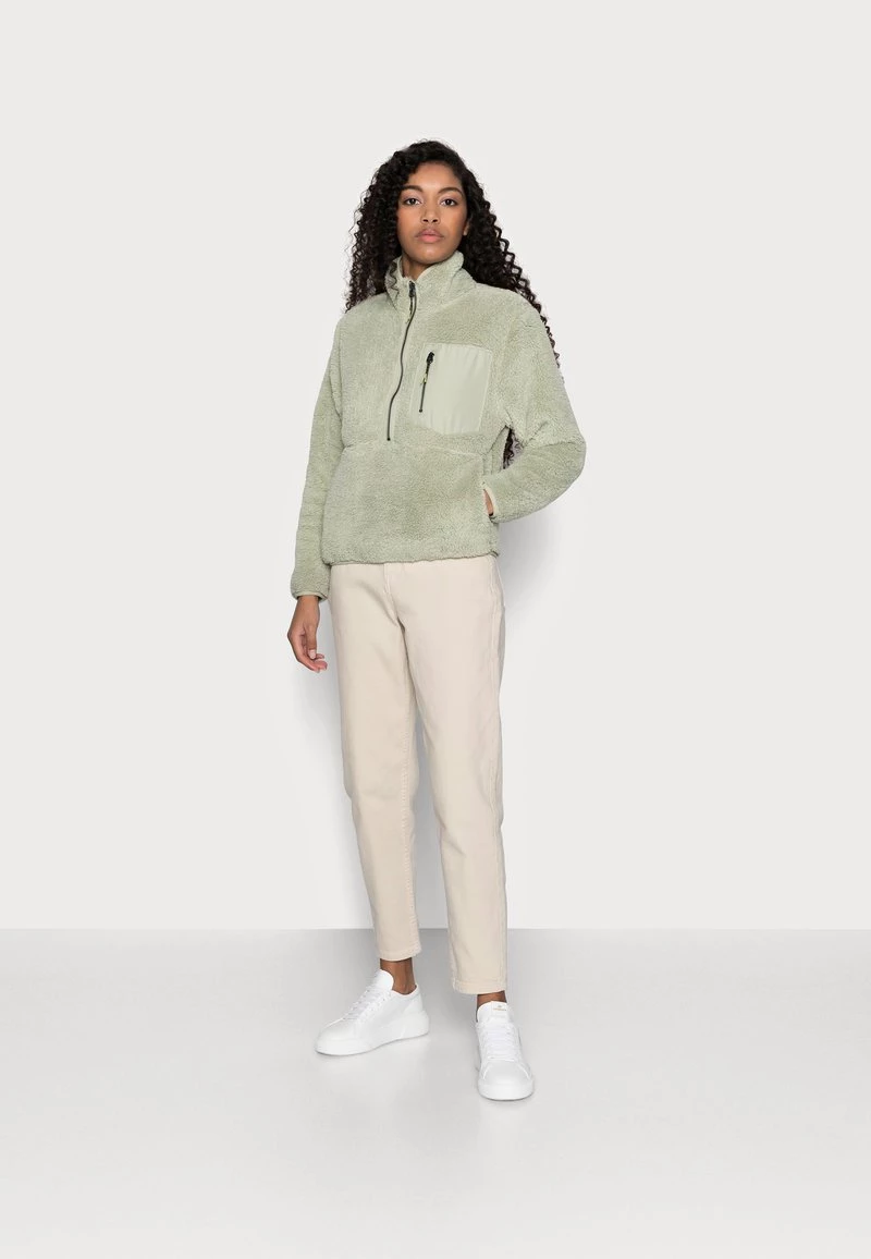 Großhandel 🥰 ONLY Petite Damen ONLDALINA ZIP TEDDY - Sweatshirt - Desert Sage 😍 – Bild 2