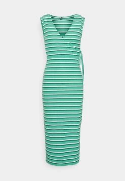 Besorgen 👏 ONLY Petite ONLNELLA WRAP MIDI 👗 DRESS - Freizeitkleid - Marine Green Ultramarine | Damen 🤩