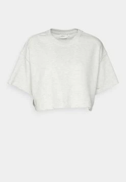 Neu 😀 ONLY Petite Damen ONLSOFT CROPPED - T-Shirt Basic - Oatmeal Melange ✨