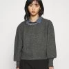 Aktion 👍 ONLY Petite Damen ONLALSIA - Strickpullover - Medium Grey Melange 🥰