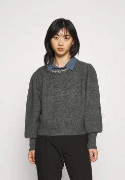 Aktion 👍 ONLY Petite Damen ONLALSIA - Strickpullover - Medium Grey Melange 🥰