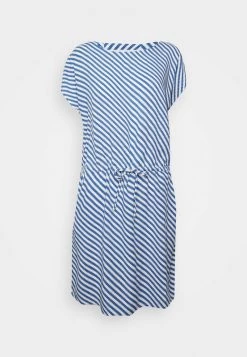 Bestes Angebot 😍 ONLY Petite Damen ONLNOVA LIFE CONNIE BALI 👗 DRESS - Freizeitkleid - Eggnog/blue 😉